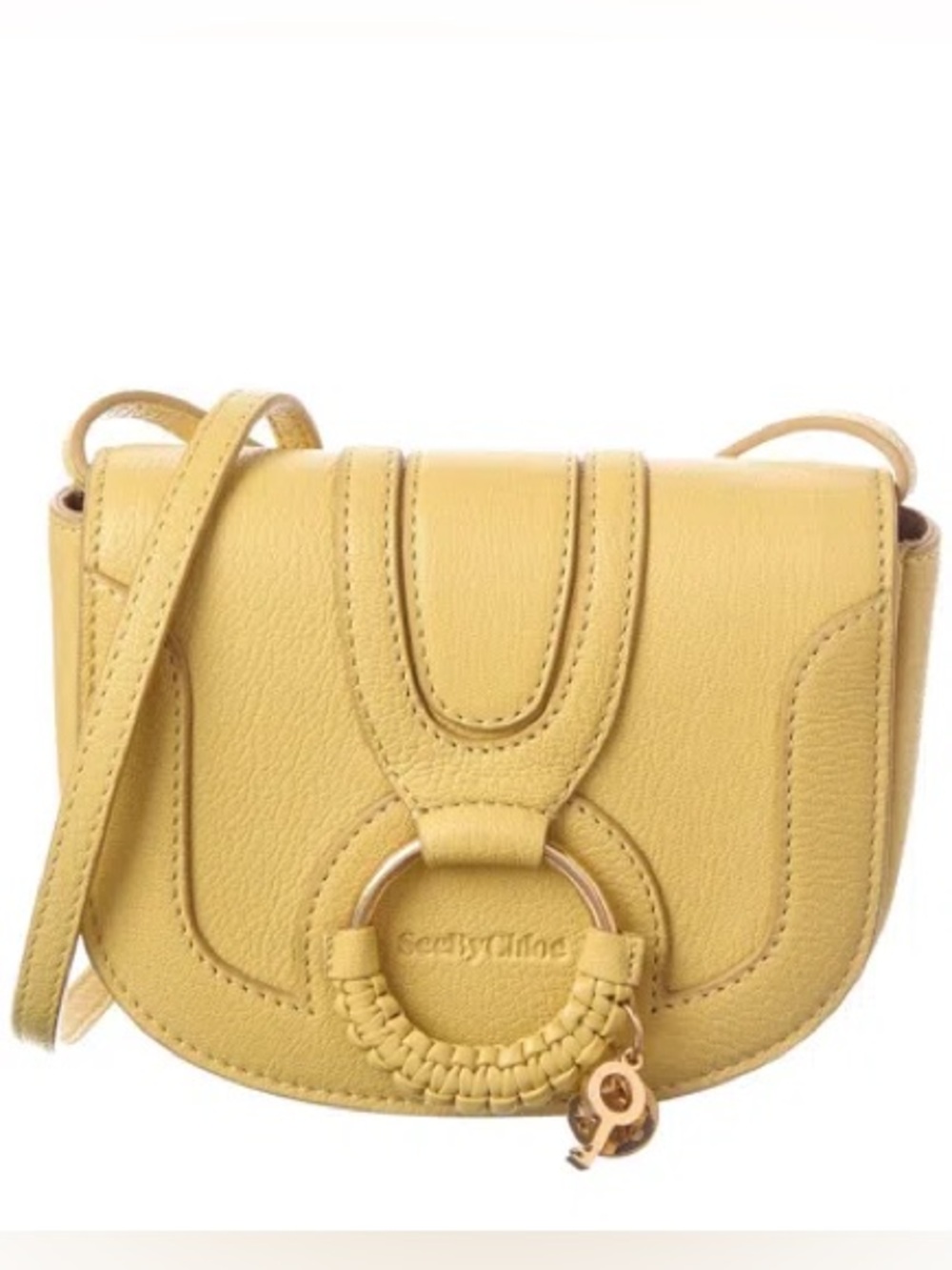 Yellow Leather Mini Hana Bag See by Chloe